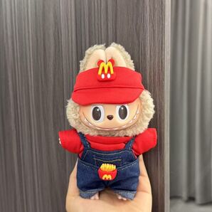 店員 labubu服 キーホルダー ぬいぐるみ 服 ぬい服 ラブブのぬいぐるみ 適用 着せ替え 1/2/3世代 送料無料