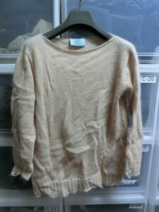 PRADA sweater long sleeve 38 beige #Z054Y Prada 