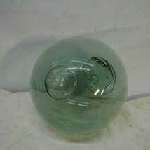 ガラス玉 浮き玉 ビン玉 漁具 直径 約10cm レトロ ヴィンテージ インテリア Y7_画像5