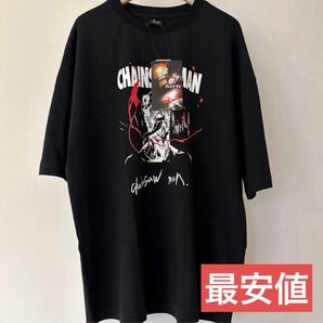 最安値* 公式 チェンソーマン Tシャツ Lサイズ ブラック タグ付き MAPPA