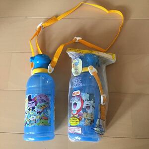 妖怪ウォッチ　ボトル水筒　400ml ペットボトル対応　2本セット　ショルダーベルト付き