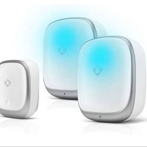 ワイヤレスチャイム 玄関チャイム 電池不要 自動発電 チャイムセット 介護 呼び鈴 最高200M無線範囲 送信機1個 受信機2個