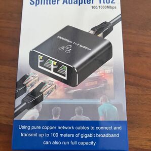 Lan ハブ Lan 分配器 RJ45 Lanケーブル 分岐 1000Mbps スイッチングハブ 1入力2出力 有線LAN中継器