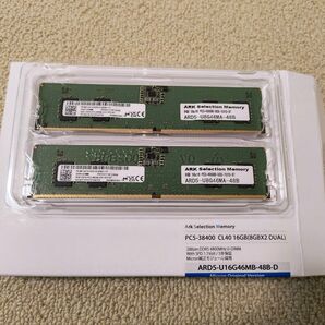ARK Selection Memory DDR5 4800MHz U-DIMM 16GB(8GBx2) 2個セット