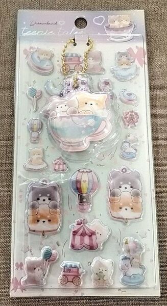 ぷくぷくしたシール 立体シール チャーム 3Dシール