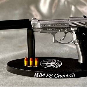 食玩 バニープラン コンバット・ガン・ファイル ベレッタ パート1 M84SF Cheetah Nickel
