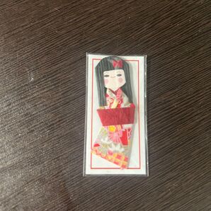 恋愛成就 和風人形 栞 着物柄 赤 未使用 新田神社