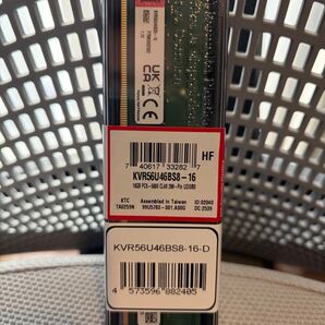 Kingston PC用メモリ DDR5-5600 16GB×2枚 (32GB) KVR56U46BS8 -16-D