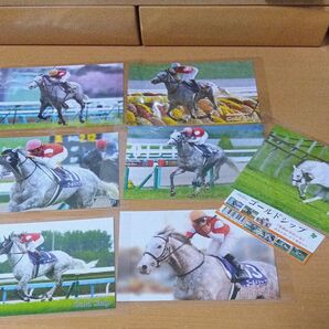 競馬 カードコレクション ポストカード アイドルホース 芦毛馬 ゴールドシップ 7枚セット 未使用 天皇賞春 有馬記念 宝塚記念