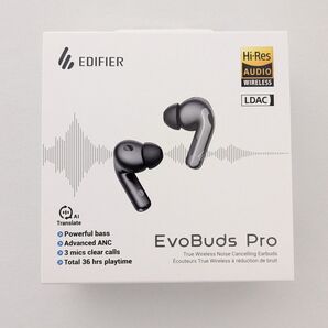 新品 EDIFIER EvoBuds Pro ワイヤレスイヤホン グレー LDAC対応 2025年新製品