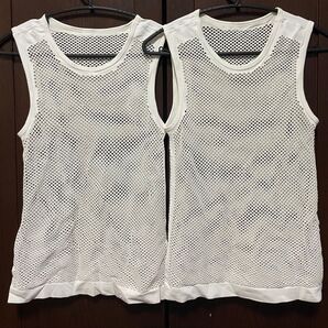 BODY SWITCH メッシュインナー S-M ホワイト アミアミ メンズ 2枚