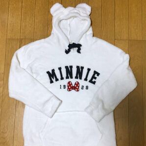耳つきフリースパーカー ワンピース風にも+タイツレギンスデニムも可愛い!!ミニーちゃんディズニーコスプレ変装仮装DisneyTDL