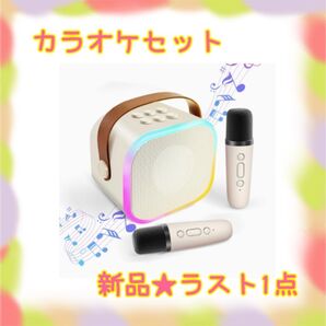 ★新品★大特価★ラスト1点 カラオケセット Bluetooth マイク付 PAセット 日本語取説