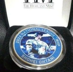 MLB公式ライセンス品 大谷翔平選手 2024MVP受賞 記念コイン 5000枚 ドジャース ナンバー入り ゴールドコイン