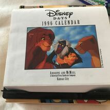 1996年度　Disney days Calendar ディズニー日めくりカレンダー_画像1
