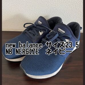 ニューバランス スニーカー 軽量 スリッポン NB NERGIZE 紺 メッシュ ネイビー balance スニーカー シューズ