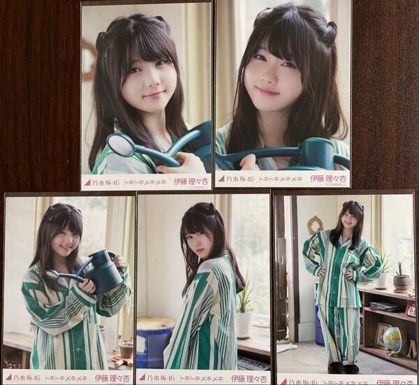 乃木坂46伊藤理々杏 トキトキメキメキ生写真5種コンプ