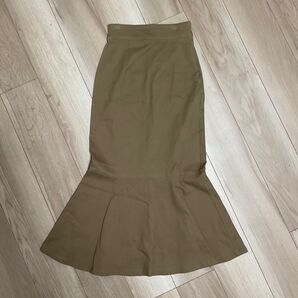 マーメイドスカート ブラウン