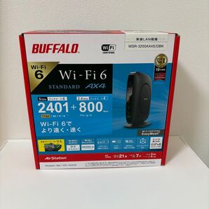 BUFFALO WiFiルーターWiFi6/Ipv6対応WSR-3200AX4S/DBK ブラック