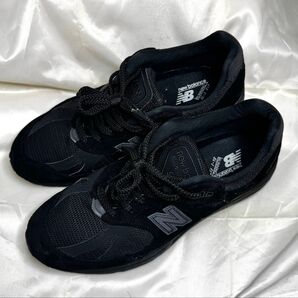 美中古 us8 New Balance 991v2 U991KK2スニーカー トリプルブラック