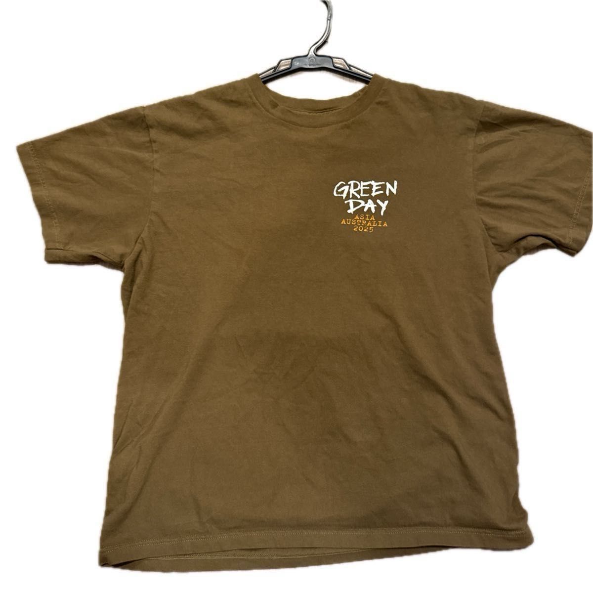 GREEN DAY ASIA AUSTRALIA 2025Tシャツ カーキ バンドTシャツ Lサイズ