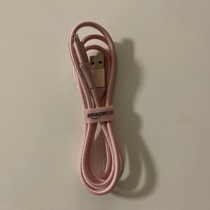 Amazonベーシック ライトニングケーブル ローズゴールド 0.9m 未使用 (ピンク)