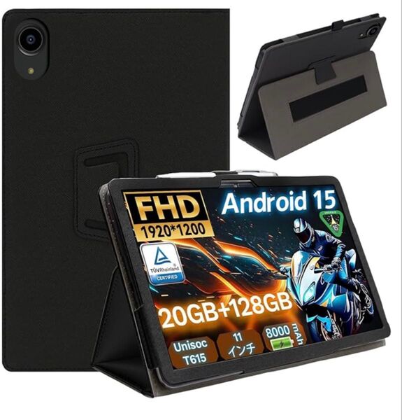 For Alphawolf LPad3Aケース 全面保護型カバー 角度調整 落下防止 11インチ専用保護ケース(ブラック)