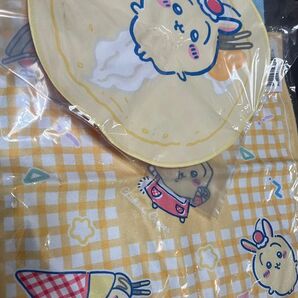 ちいかわクレープくじ D賞うさぎスクエアタオル、E賞うさぎタオル