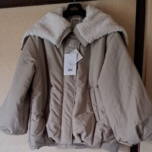 Java. ボア襟ブルゾン ベージュ 未使用タグ付き