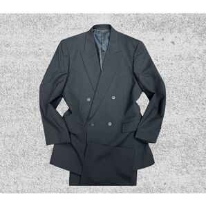 新品☆未使用【サイズA7 XL★Kanebo 礼服】4Bダブルスーツ 背抜き ノーベンツ アジャスター 冠婚葬祭 喪服