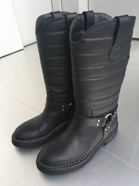 返品可 新品 (正規品)CHANEL シャネル ブーツ 36 (23cm) ブラック ・