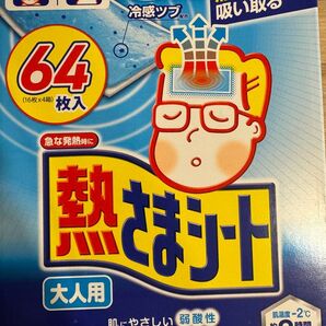 小林製薬 熱さまシート 大人用 64枚入 冷却シート