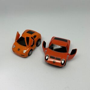 ランボルギーニ カウンタック ミウラ チョロQ 2台セット オレンジ