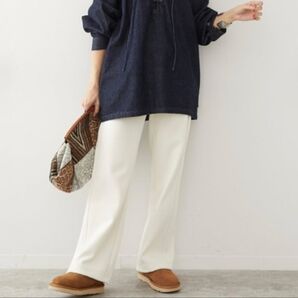 FRAMeWORK フレームワーク ブークレーパンツ 白 ホワイト イージー