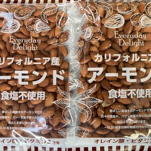 【賞味期限 12/26】素焼きアーモンド 食塩不使用 215g×2袋 (計430g)【※令和7年8月より原材料高騰のため減量】