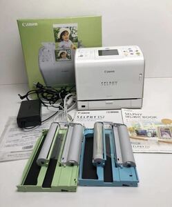 E104 美品★ キャノン Canon コンパクト フォト プリンター 写真プリンター SELPHY ES2 通電確認済