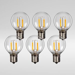 LEDフィラメント電球E17口金 10W形相当 2700K電球色 1Wエジソン電球 ミニボール電球 常夜灯 装飾電球