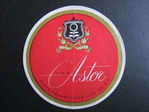  hotel label # aster hotel #HOTEL ASTOR# time z square # New York #1960's