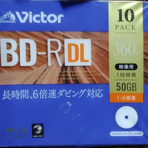 Victor BD-R DL 50GB 1-6倍速 映像用 1回録画対応6枚