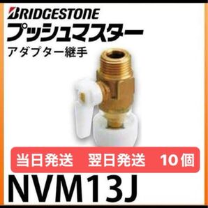 NVM13J 10個 バルブ付オスアダプター プッシュマスター 新品 未開封 ブリヂストン