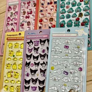 ボンボンドロップシール サンリオ キティ クロミ ハンギョドン マイメロ シナモン ポムポムプリン