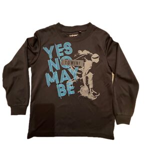 Sabgear 長袖Tシャツ ロンT 黒 YES NO MAYBE TO WIN! 120cm