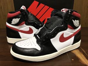 19年製 NIKE AIR JORDAN 1 RETRO HIGH OG ナイキ エアジョーダン オリジナル AJ1 八村塁【555088-061】GYM RED ジムレッド BRED 黒 US9.5