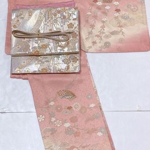 正絹 訪問着 七五三 お宮参り 結婚式 美品 4点セット