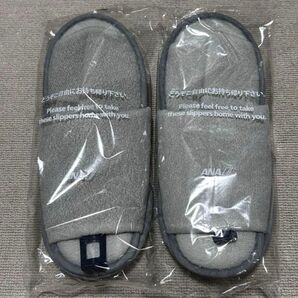 ANA グレー スリッパ
