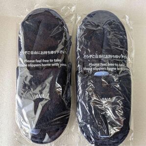 ANA スリッパ グレー