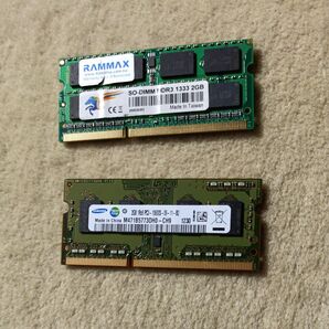 RAMMAX SAMSUNG SO-DIMM DDR3 PC3-10600S 2GB 2枚セット