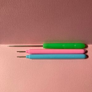 クイリング ツールバー 2本セット + 千枚通し