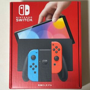 保証印有 Nintendo Switch 有機ELモデル ネオンレッド ネオンブルー 本体ニンテンドースイッチ