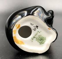 ロイヤルドルトン ラッキーキャット Royal Doulton Lucky Cat 猫 黒猫 フィギュリン 西洋陶磁 置物_画像5